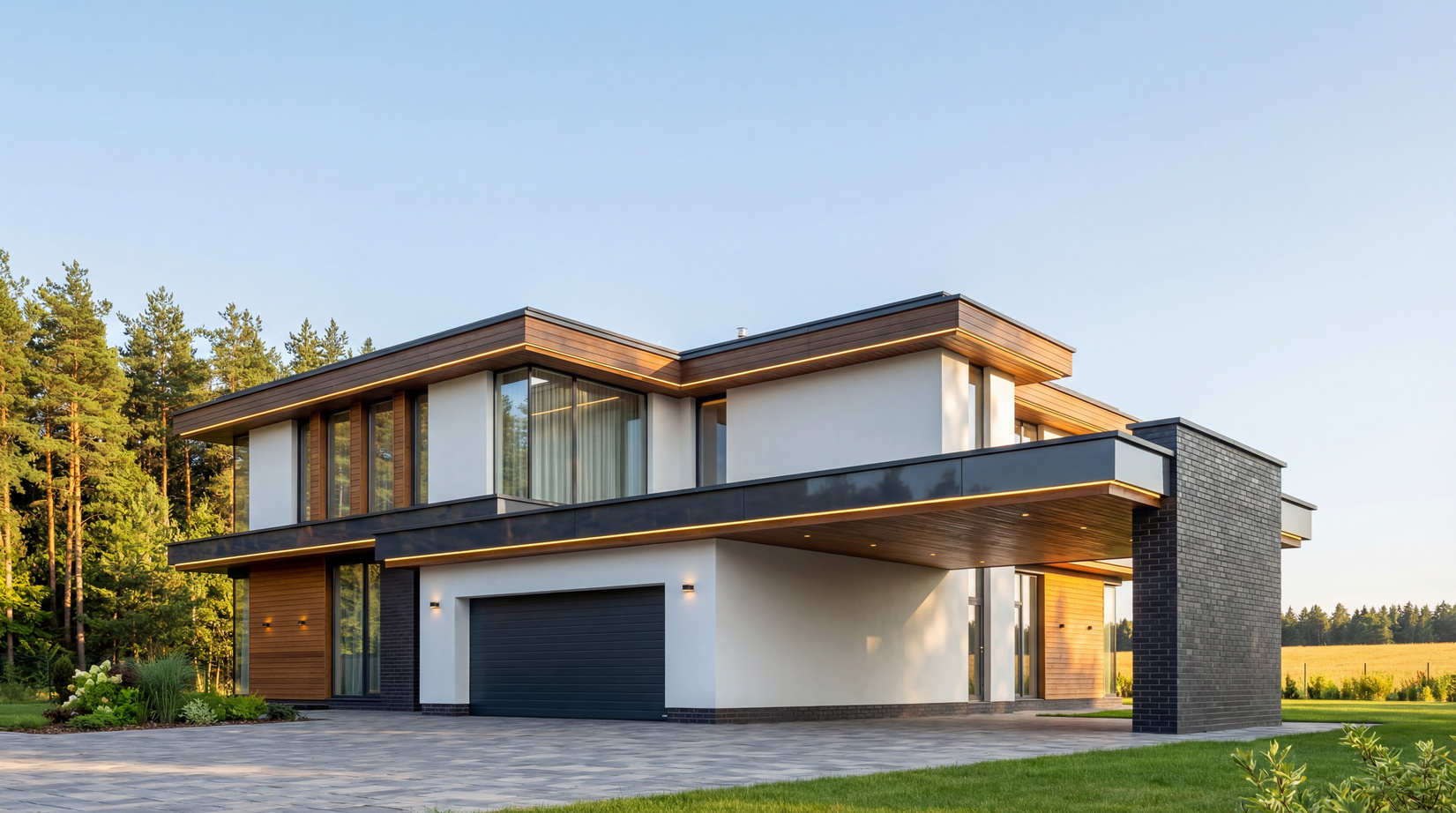 Дома в стиле Райт — фото 29